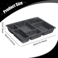 6 Compartments Felt Drawer Organizer Tray Versatile Multifunctional Desk Organisers for Desk Dresser Kitchen Light Pantry