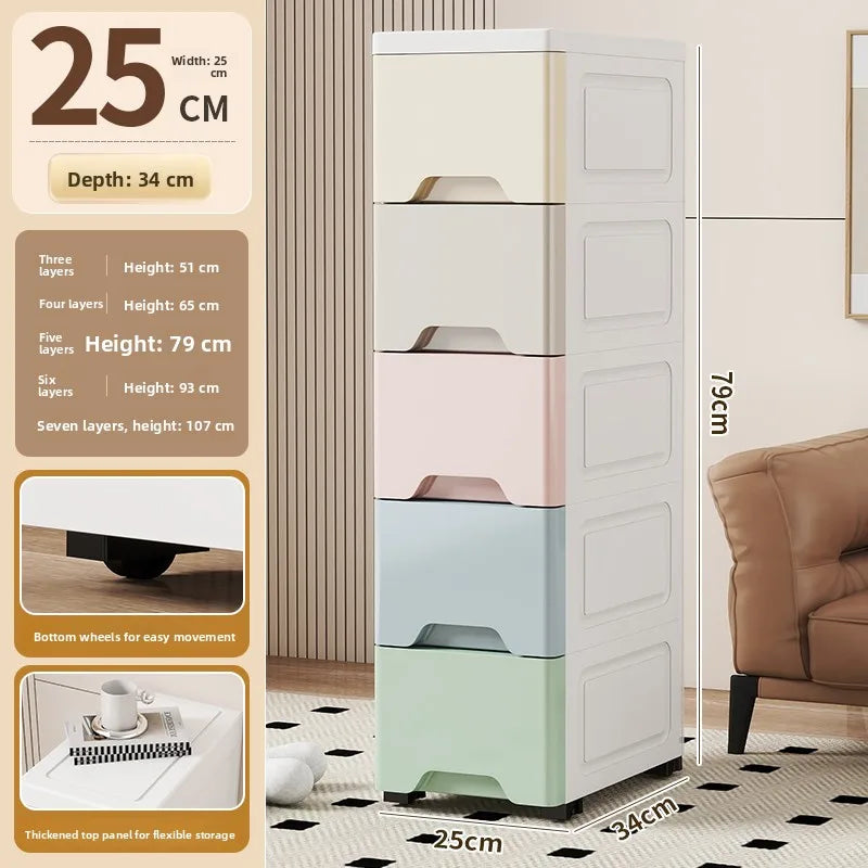 Drawer Style  Organizer Box Home Extreme Narrow Side Stand Cabinet Bathroom  Storage Box Kitchen Shelf