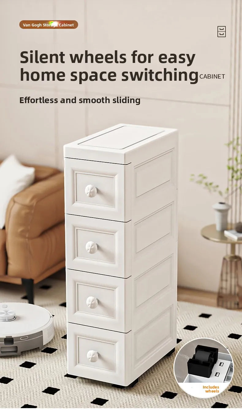 Drawer Style  Organizer Box Home Extreme Narrow Side Stand Cabinet Bathroom  Storage Box Kitchen Shelf