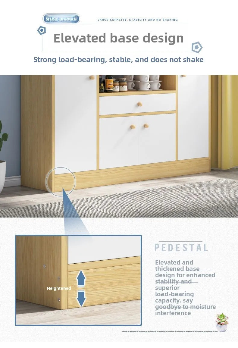 Drawer Modern Sideboard Kitchen Buffet Cabinet Dining Room Storage Furniture Organizer with ShelvesLarge  Sturdy Easy Assembly
