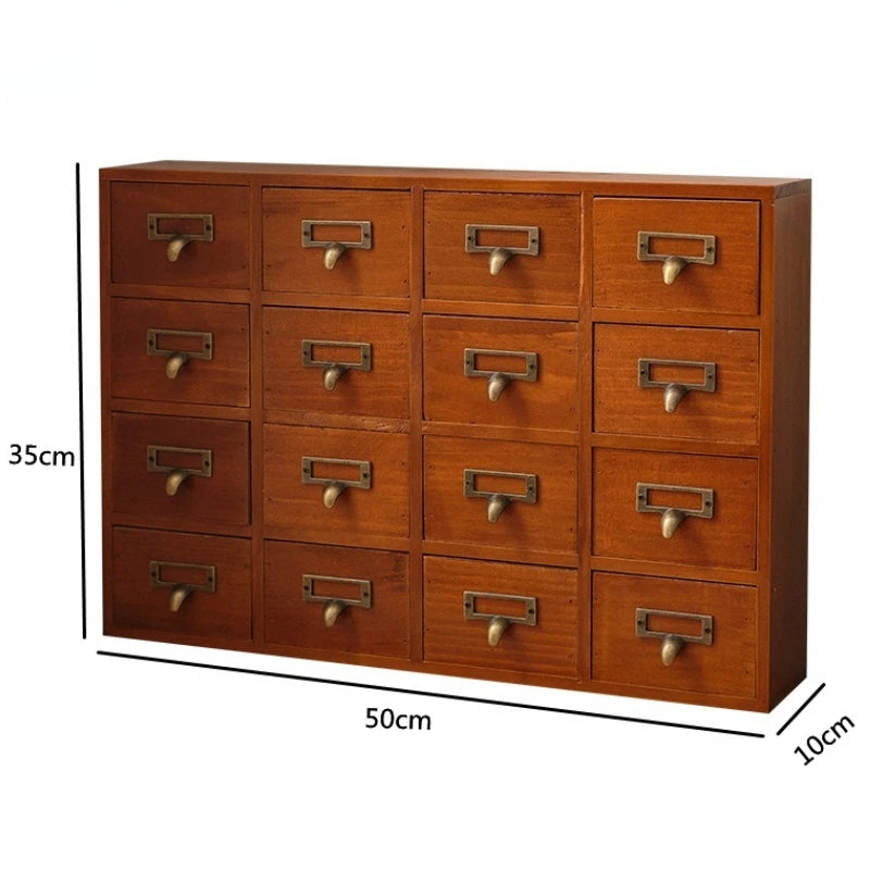 Drawer Type Storage Box Wood Organizer Boxes Large Wooden Decorative Living Room Storage Container Multifunctional Accessory Bin