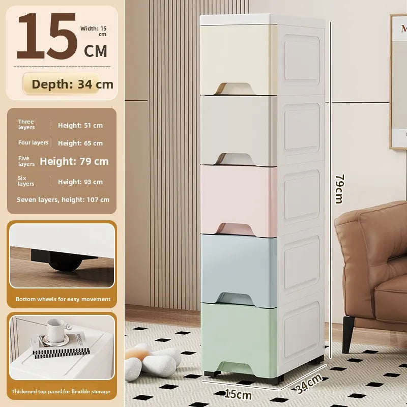 Drawer Style  Organizer Box Home Extreme Narrow Side Stand Cabinet Bathroom  Storage Box Kitchen Shelf