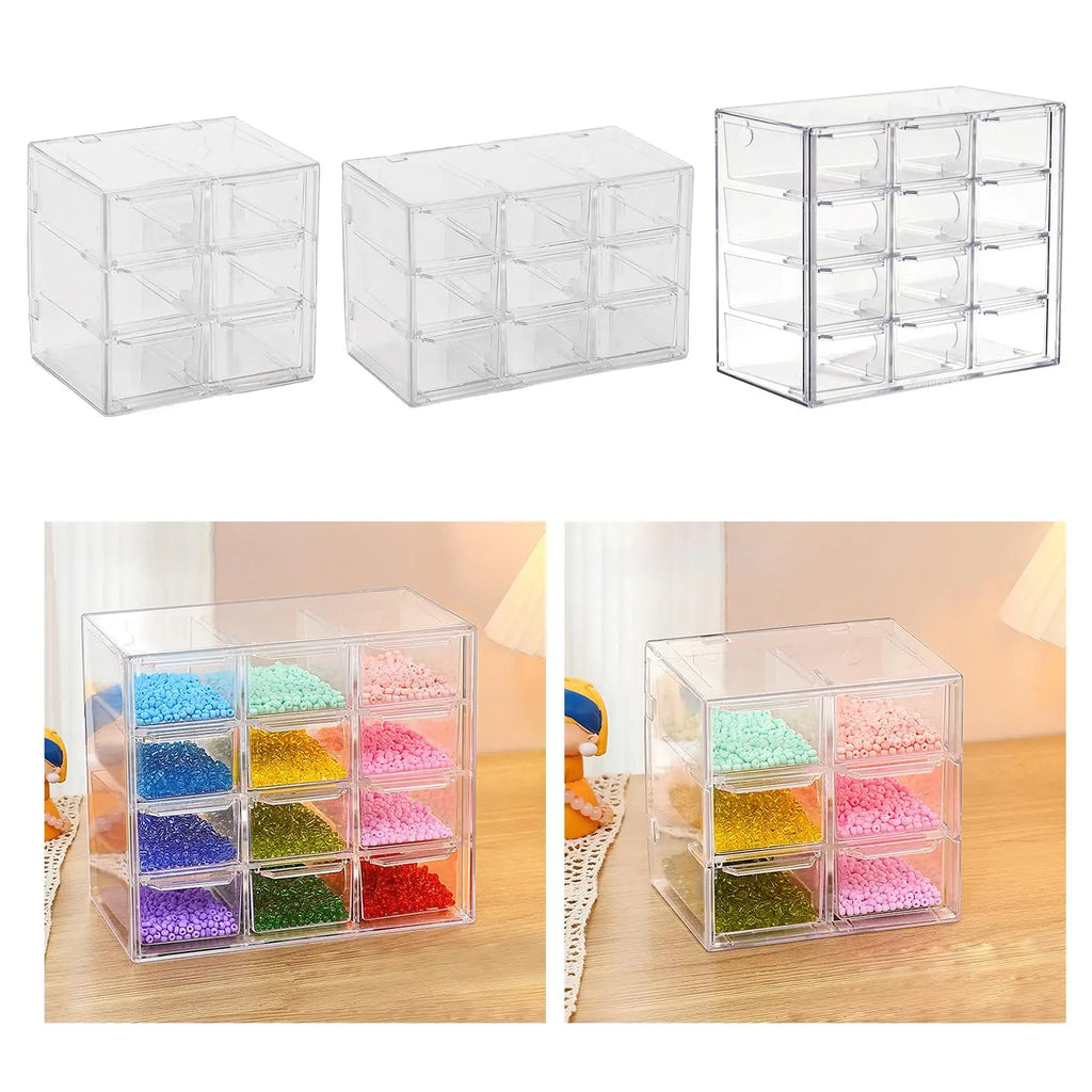 Mini Drawer Organizer for Desk Large Capacity Craft Organizer Drawers Desktop