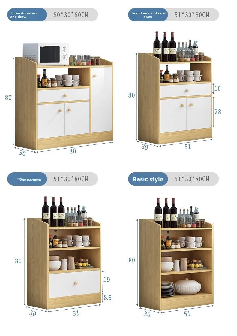 Drawer Modern Sideboard Kitchen Buffet Cabinet Dining Room Storage Furniture Organizer with ShelvesLarge  Sturdy Easy Assembly