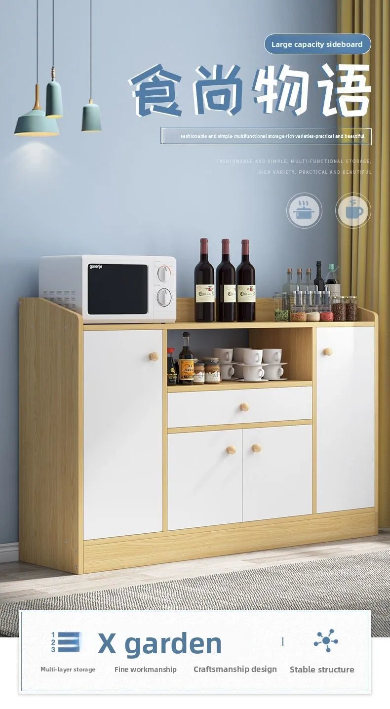 Drawer Modern Sideboard Kitchen Buffet Cabinet Dining Room Storage Furniture Organizer with ShelvesLarge  Sturdy Easy Assembly
