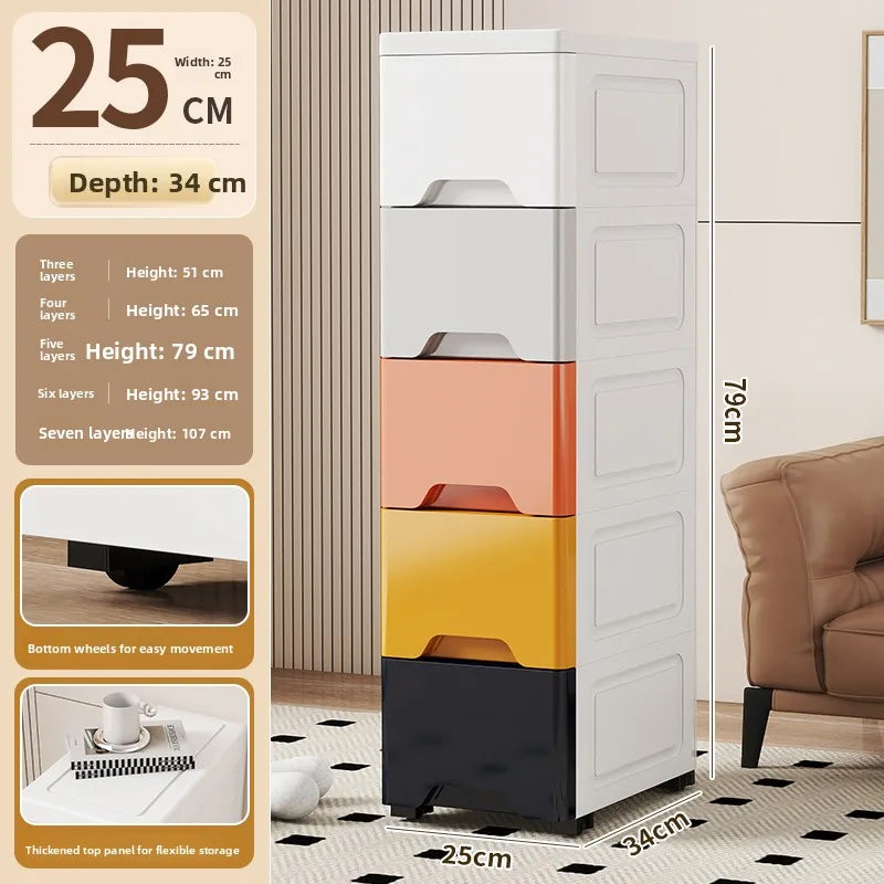 Drawer Style  Organizer Box Home Extreme Narrow Side Stand Cabinet Bathroom  Storage Box Kitchen Shelf