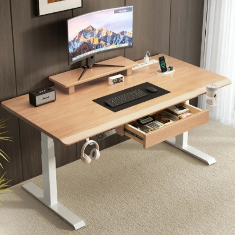 Solid Wood Desk Drawer Pull-Out Organizer Under-Desk Hidden Storage Box for Office Miscellaneous Storage for Documents
