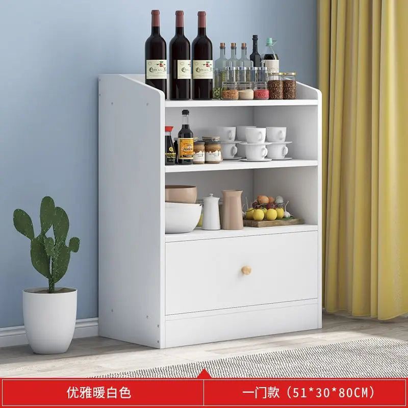 Drawer Modern Sideboard Kitchen Buffet Cabinet Dining Room Storage Furniture Organizer with ShelvesLarge  Sturdy Easy Assembly