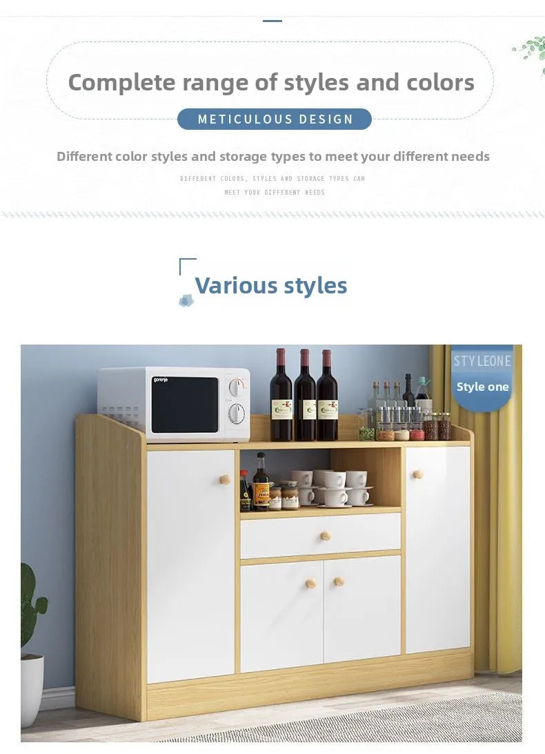 Drawer Modern Sideboard Kitchen Buffet Cabinet Dining Room Storage Furniture Organizer with ShelvesLarge  Sturdy Easy Assembly