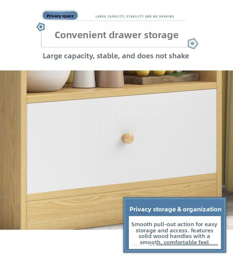 Drawer Modern Sideboard Kitchen Buffet Cabinet Dining Room Storage Furniture Organizer with ShelvesLarge  Sturdy Easy Assembly