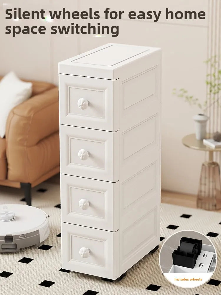Drawer Style  Organizer Box Home Extreme Narrow Side Stand Cabinet Bathroom  Storage Box Kitchen Shelf