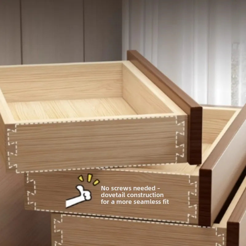 Solid Wood Desk Drawer Pull-Out Organizer Under-Desk Hidden Storage Box for Office Miscellaneous Storage for Documents