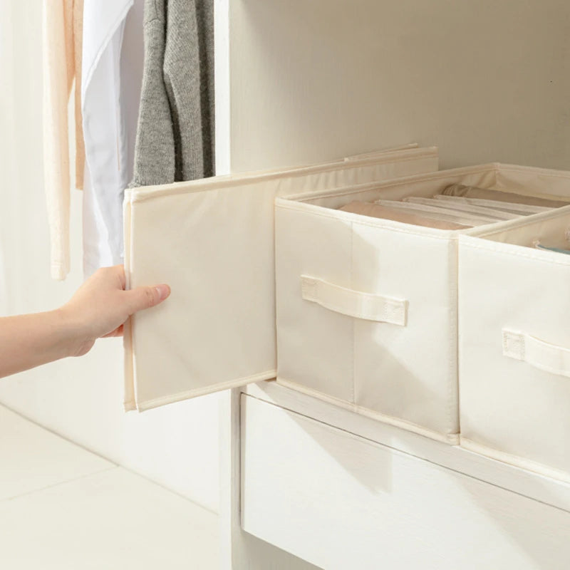 Drawer Organizer for Jeans Pants Sock Shirts Clothes Storage Box Wardrobe Cabinet Drawer Underwear Clothes Organizer Storage