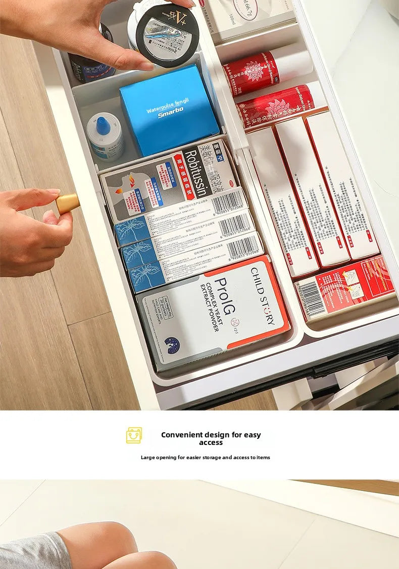 Drawer Organizer Box Home Retractable Sorting Kitchen Compartments Underwear Desktop Cutlery Storage Box
