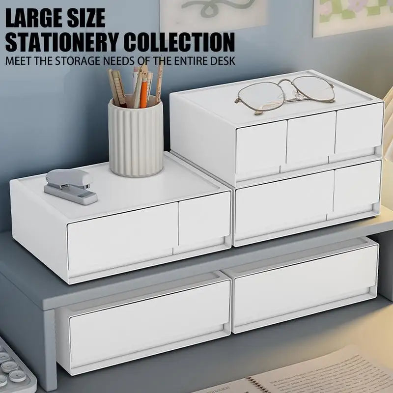 Desk Drawer Organizer Stackable Under Desk Drawer Small Drawer Organizer Under Desk Drawer Desktop Storage Organizer Buckle
