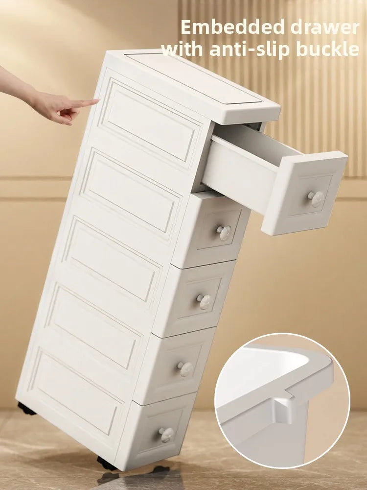 Drawer Style  Organizer Box Home Extreme Narrow Side Stand Cabinet Bathroom  Storage Box Kitchen Shelf