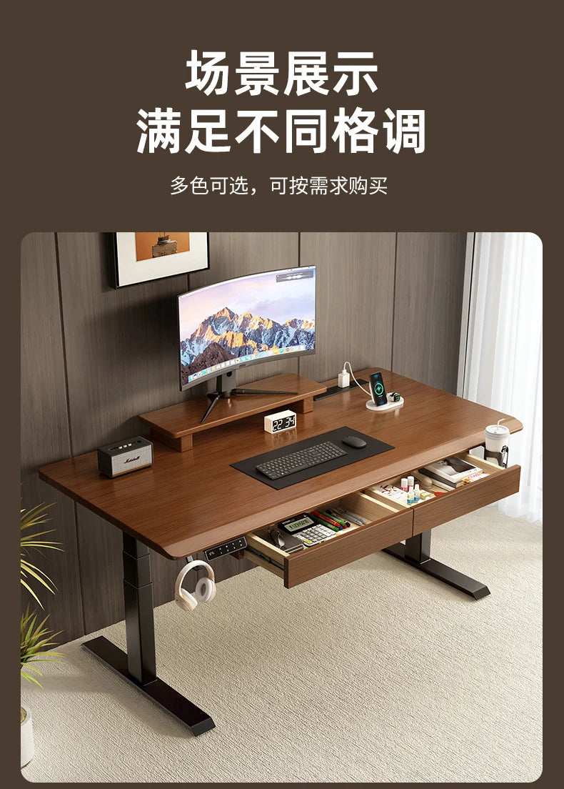Solid Wood Desk Drawer Pull-Out Organizer Under-Desk Hidden Storage Box for Office Miscellaneous Storage for Documents