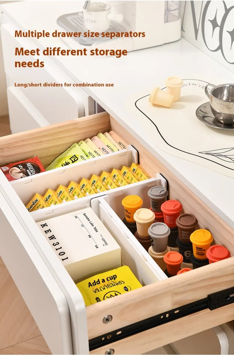 Drawer Organizer Dividers for Clothes Underwear Socks Storage Box Partition Boards for Kitchenware Cosmetics Free-Combination