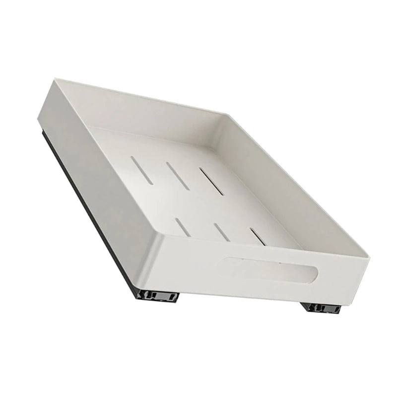 Extendable Cabinet Organizer Pull Out Drawer Practical Storage Rack for Book and Condiments Bedroom Organization Tool