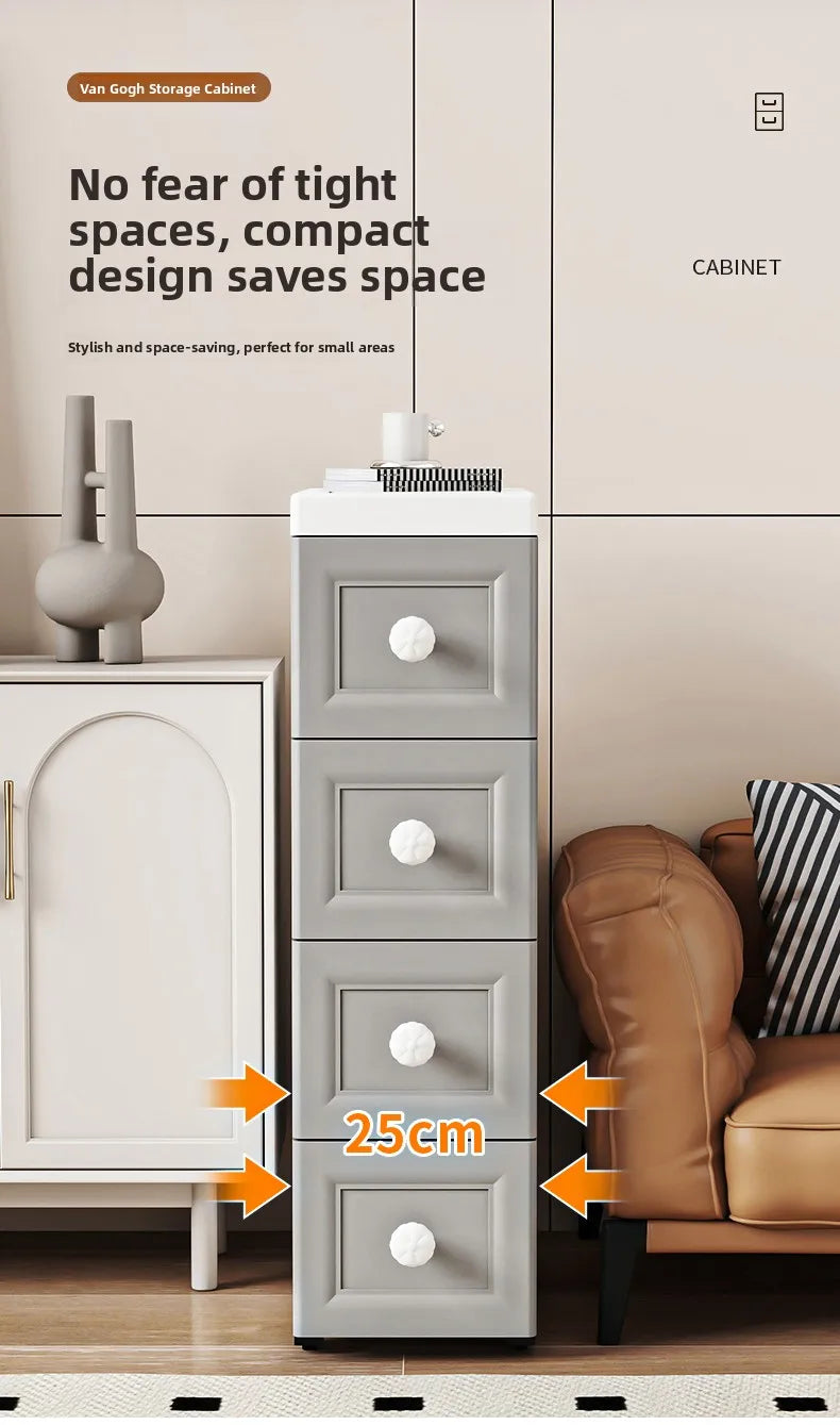 Drawer Style  Organizer Box Home Extreme Narrow Side Stand Cabinet Bathroom  Storage Box Kitchen Shelf