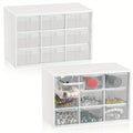 1pc Mini Drawer Organizer Small Organizer With Drawers Plastic Desktop Storage Box With 9 Drawers Desk Craft Organizer For Offic