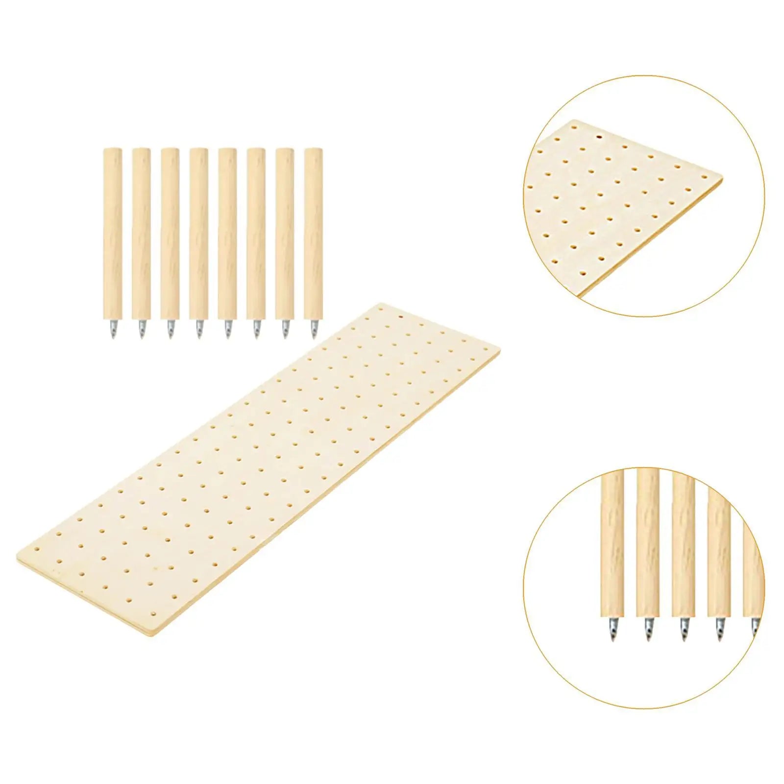 Wood Pegboard Drawer Organizer Storage Sturdy Organization Dish and Plate Organizer Peg Board System Adjustable for Utensils