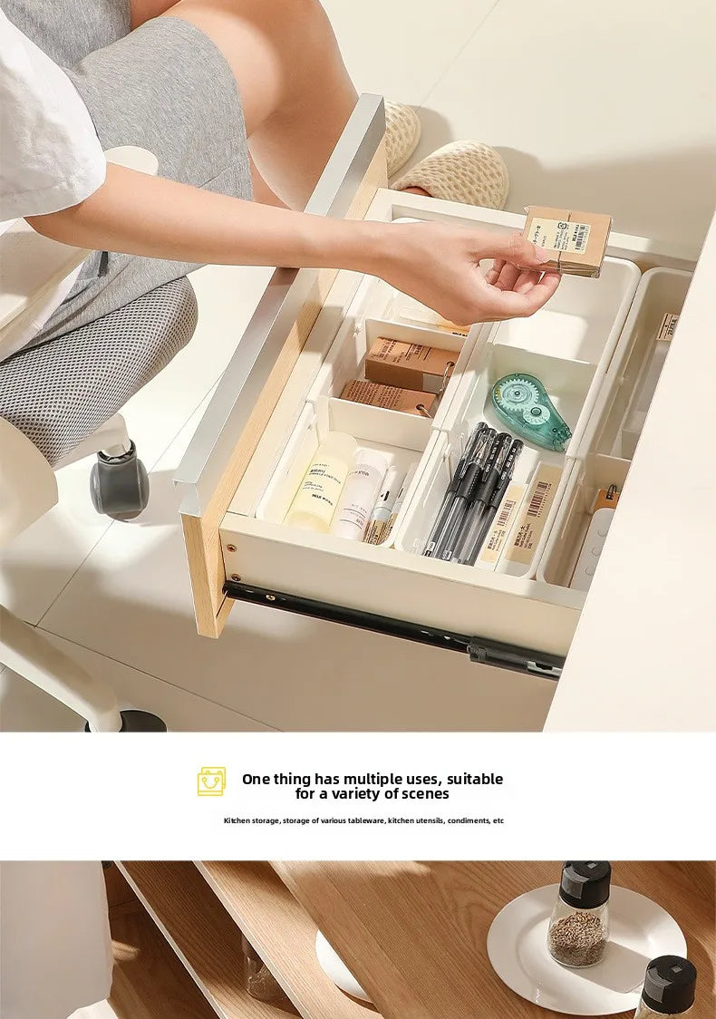Drawer Organizer Box Home Retractable Sorting Kitchen Compartments Underwear Desktop Cutlery Storage Box