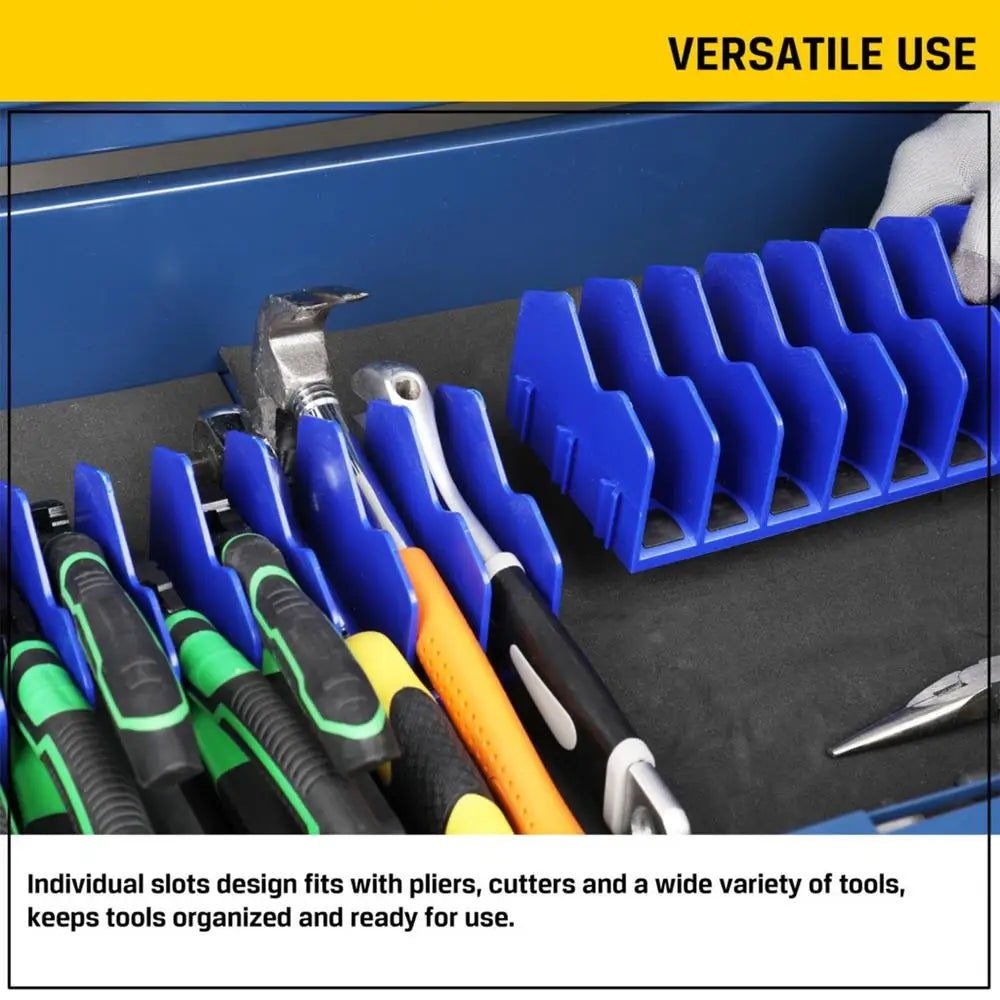 Practical plier organizer rack Holds up to ten pliers Drawer Toolbox Sturdy Pliers Tool Organizer Storage Rack Space-Saving