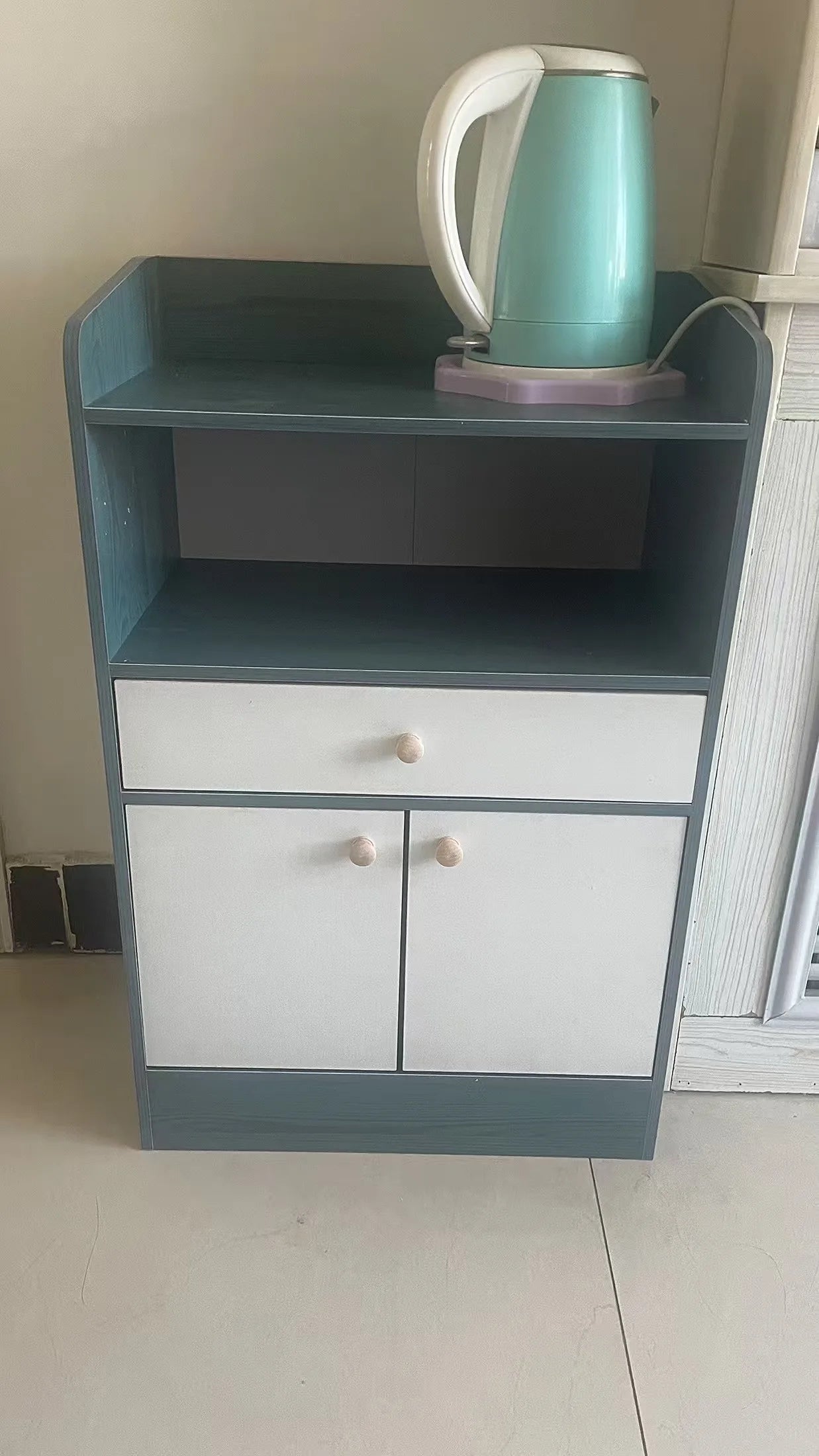 Drawer Modern Sideboard Kitchen Buffet Cabinet Dining Room Storage Furniture Organizer with ShelvesLarge  Sturdy Easy Assembly