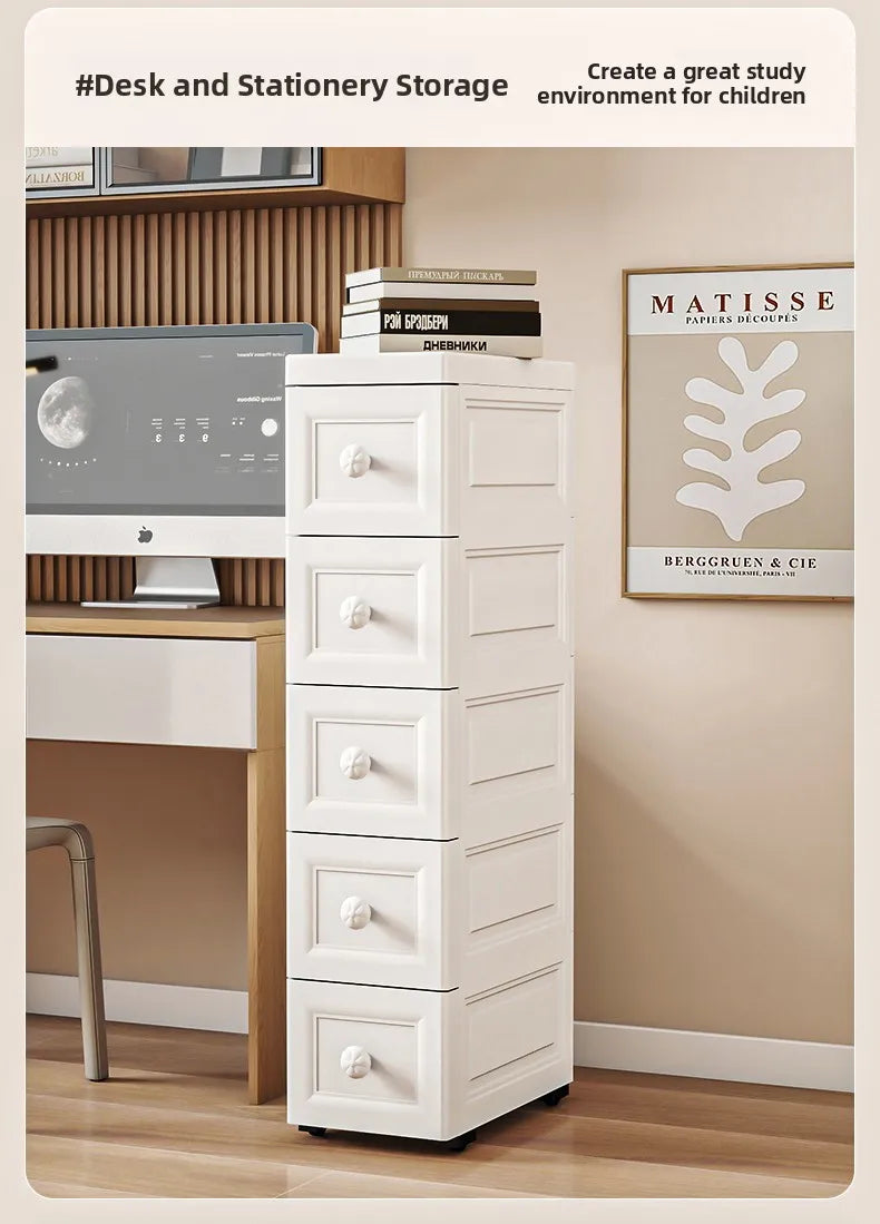 Drawer Style  Organizer Box Home Extreme Narrow Side Stand Cabinet Bathroom  Storage Box Kitchen Shelf