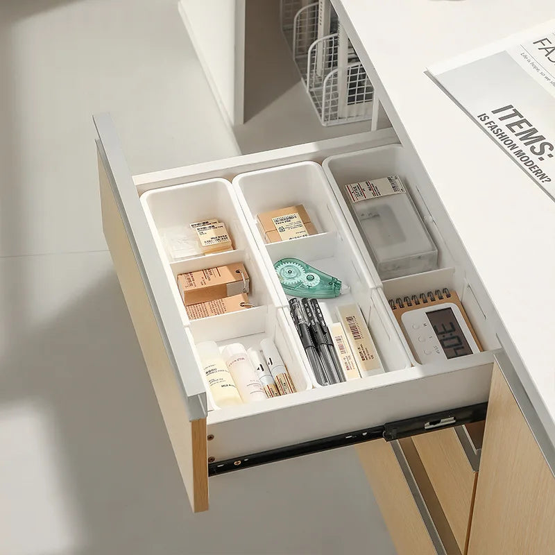 Drawer Organizer Box Home Retractable Sorting Kitchen Compartments Underwear Desktop Cutlery Storage Box