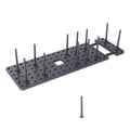 Drawer Retractable Tableware Rack  Pegboard Drawer Organizers  For Kitchen Adjustable Dish Plate Storage
