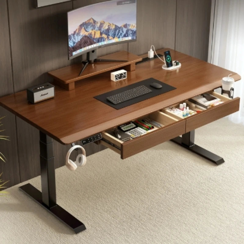 Solid Wood Desk Drawer Pull-Out Organizer Under-Desk Hidden Storage Box for Office Miscellaneous Storage for Documents