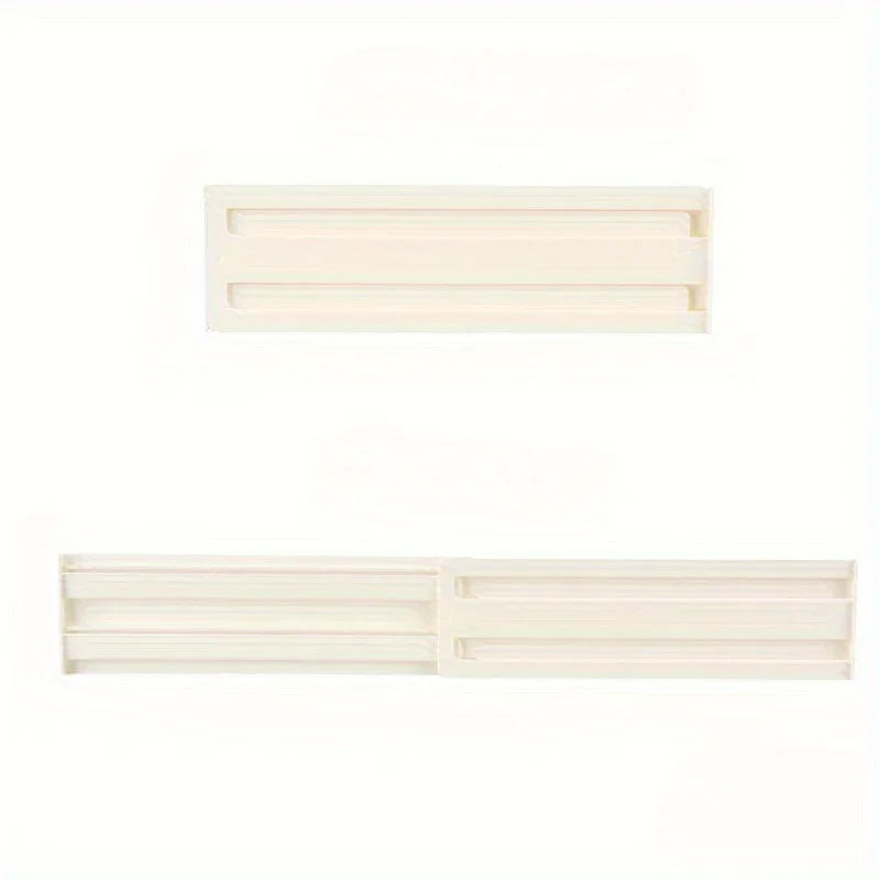 Drawer Dividers Organizers 1 Pack Adjustable 8cm High Expandable from 27.7-52.5cm Kitchen Drawer Organizer Clear Plastic