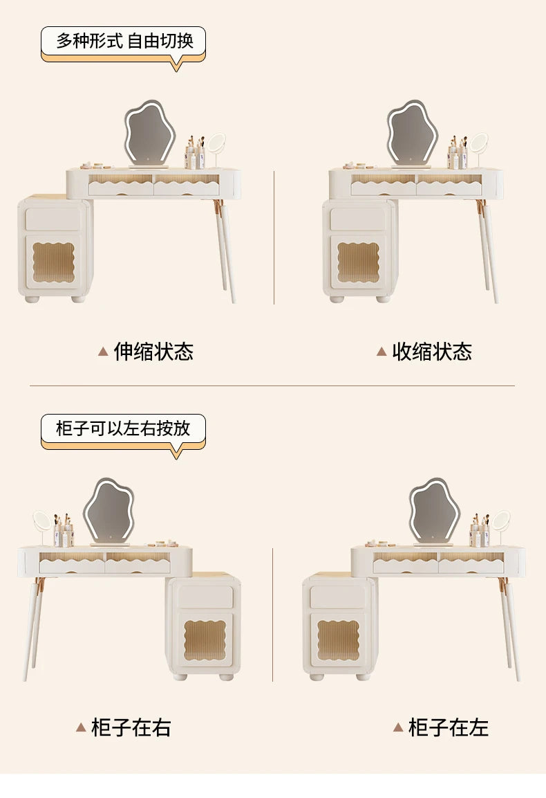 Drawer Corner Dressing Table Organizer Modern Cosmetic Dresser Mirror Stylish Home Decor Storage Essentials Makeup Organization