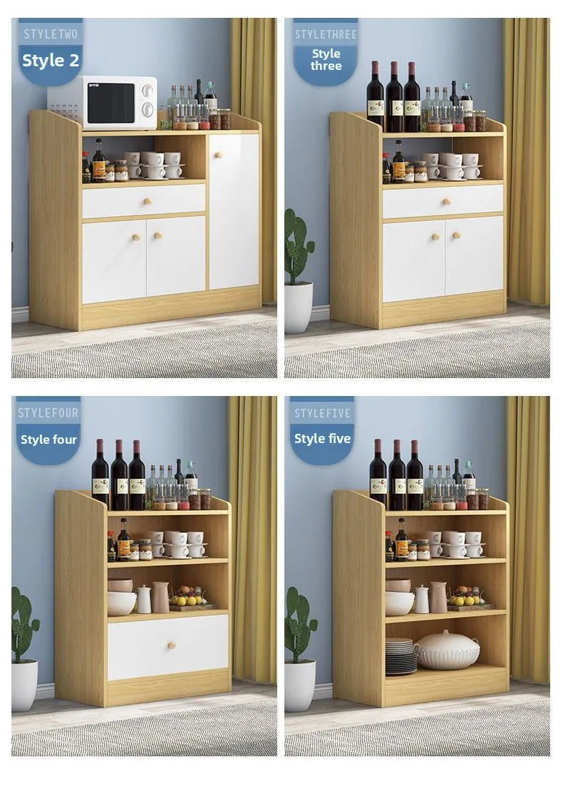 Drawer Modern Sideboard Kitchen Buffet Cabinet Dining Room Storage Furniture Organizer with ShelvesLarge  Sturdy Easy Assembly