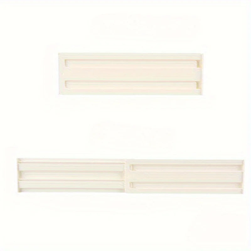 Drawer Dividers Organizers 1 Pack Adjustable 8cm High Expandable from 27.7-52.5cm Kitchen Drawer Organizer Clear Plastic