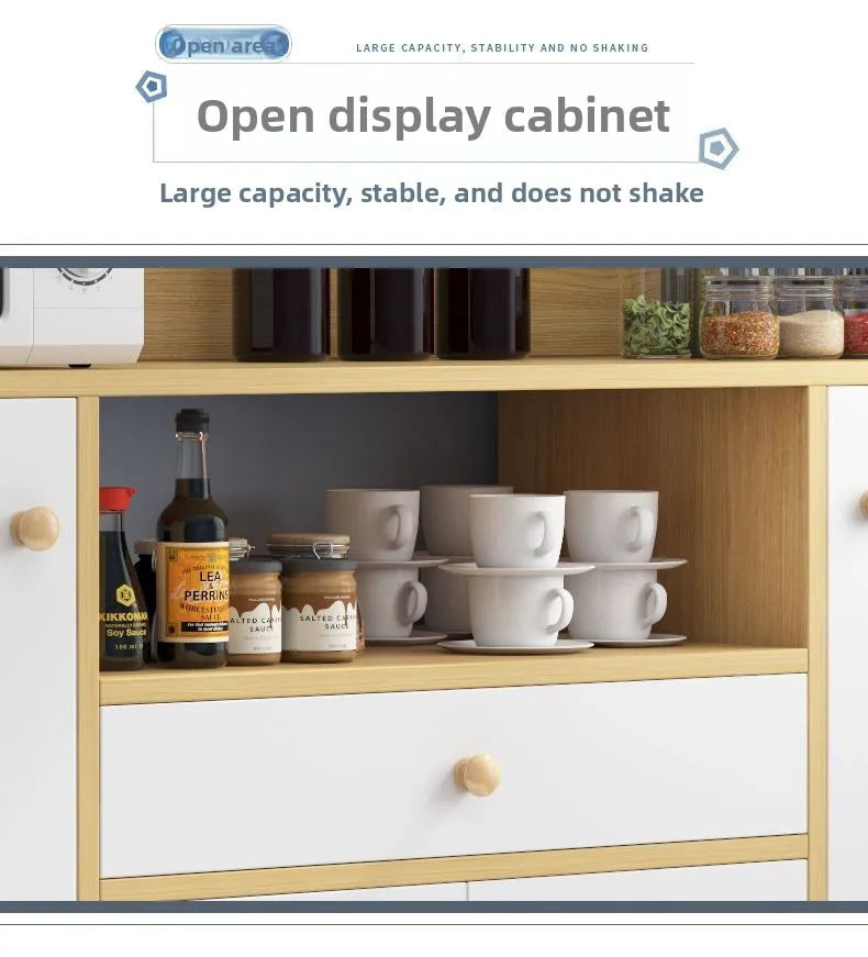 Drawer Modern Sideboard Kitchen Buffet Cabinet Dining Room Storage Furniture Organizer with ShelvesLarge  Sturdy Easy Assembly