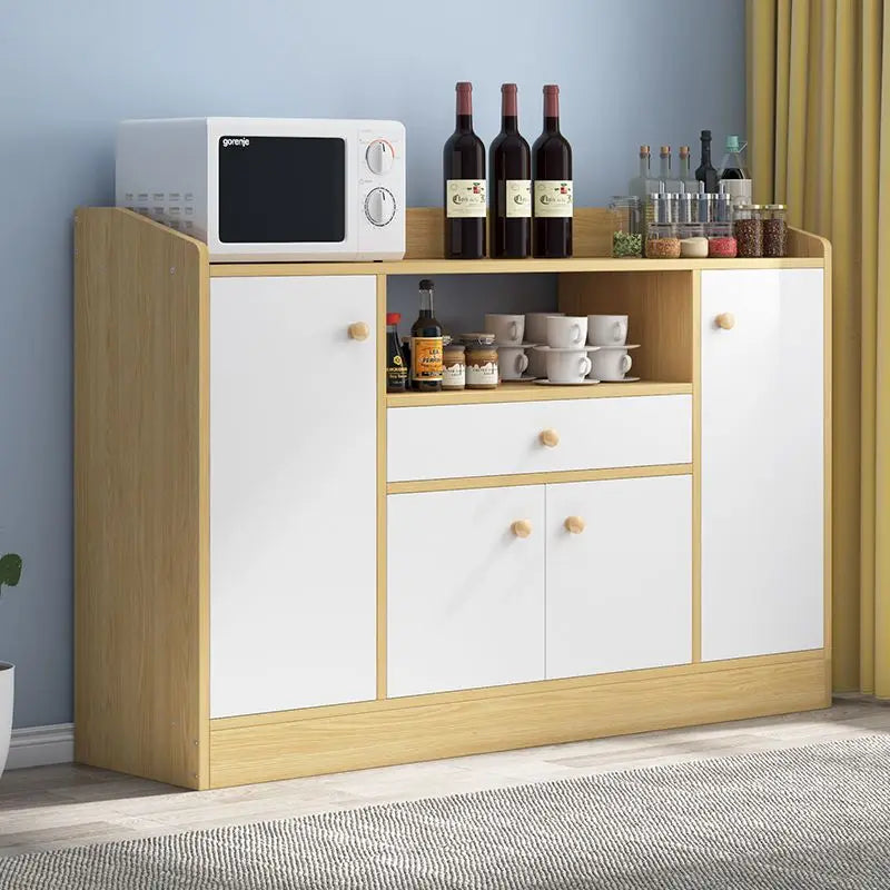 Drawer Modern Sideboard Kitchen Buffet Cabinet Dining Room Storage Furniture Organizer with ShelvesLarge  Sturdy Easy Assembly